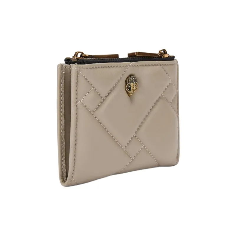 Kurt Geiger London Leather Wallet Mini Women's Dove Gray-1