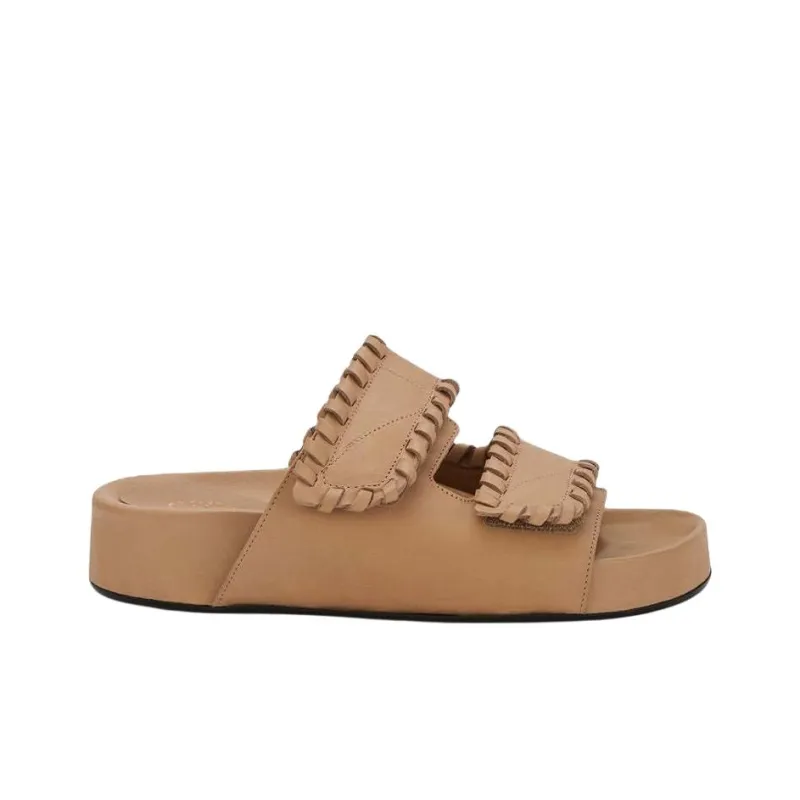 ATP Atelier Slide Slippers 4cm Women's Brown-1