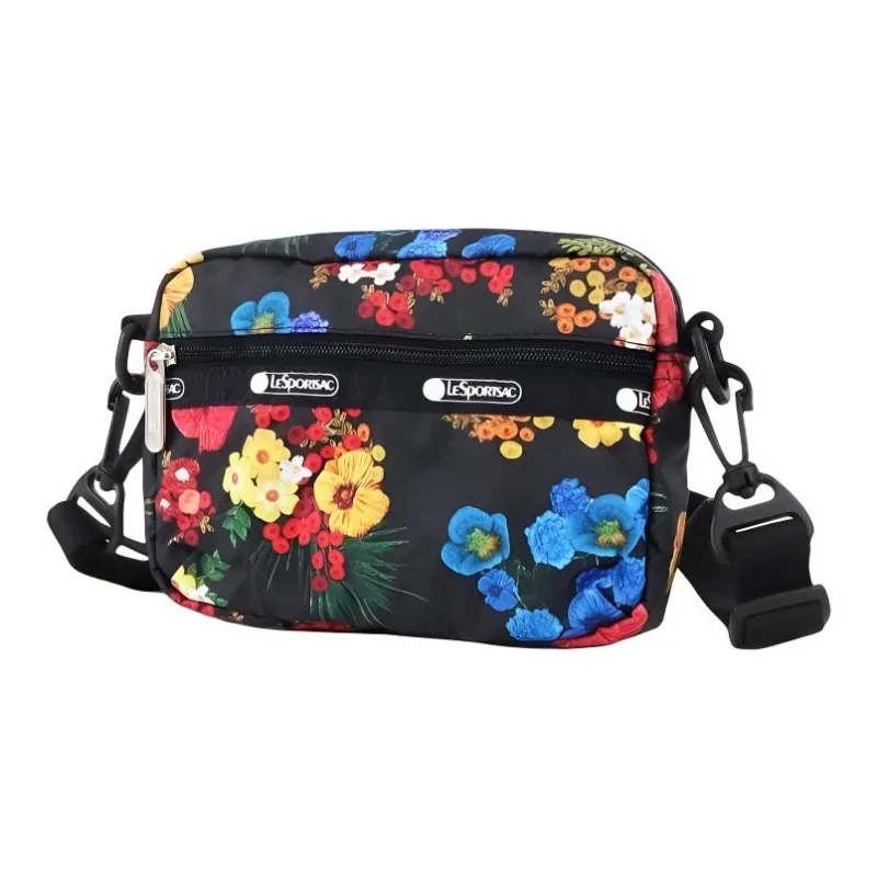 LeSportsac Polyester Crossbody Bag Shoulder Bag Women's Black & Multicolor-0