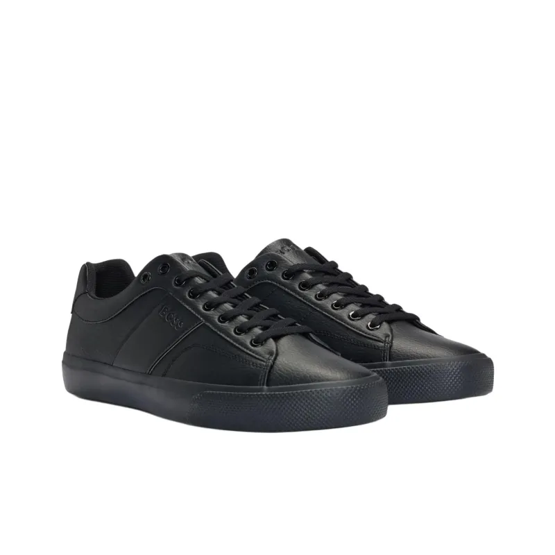 HUGO BOSS Low Top Skateboard Shoes Men's Black-2