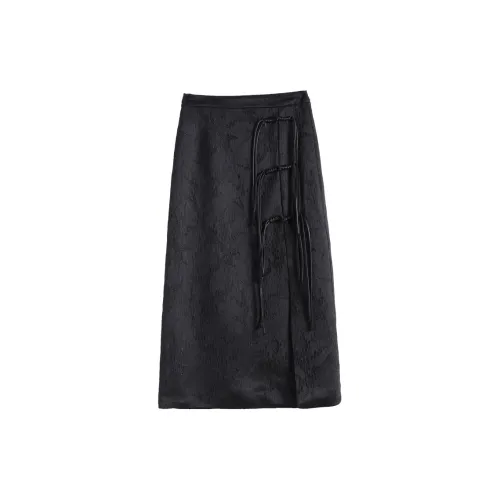 SITOL Casual Long Skirts Women's Black