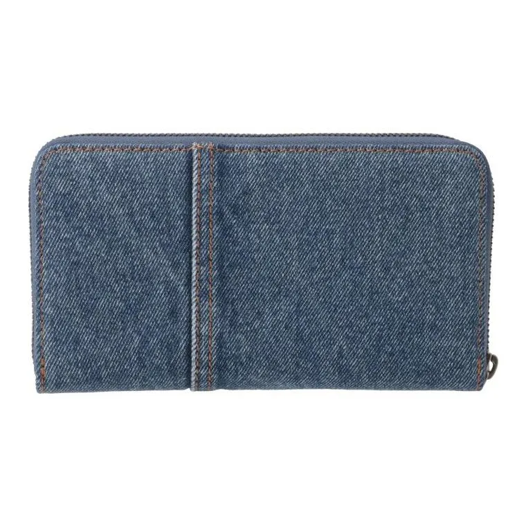 DIESEL Washable Denim Wallet Men's Blue-2