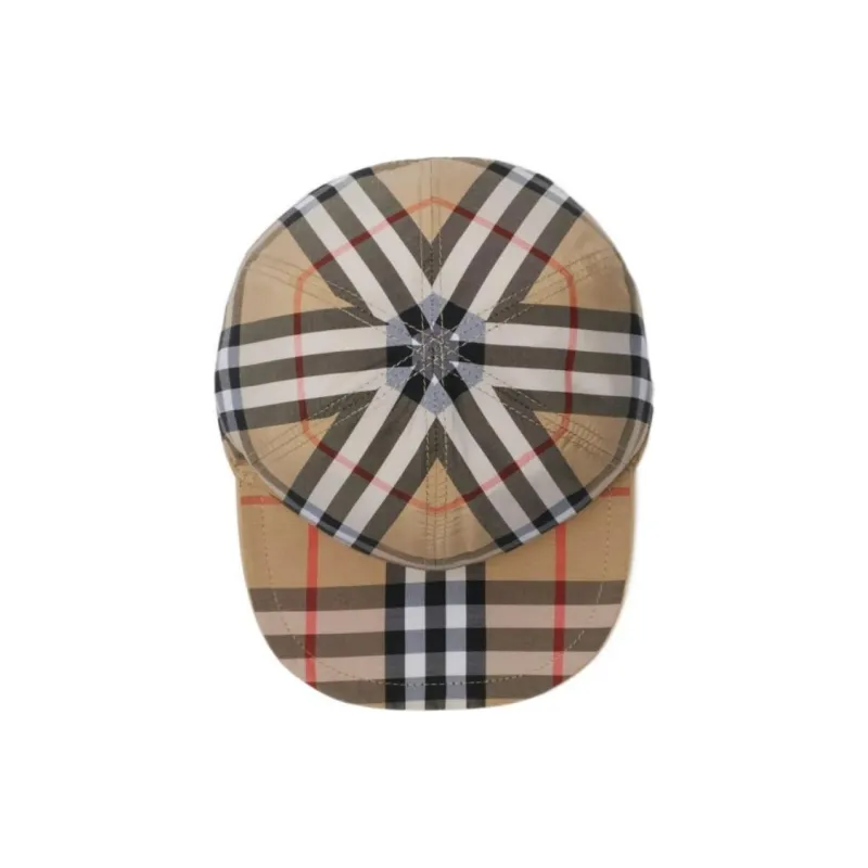 Burberry Ekd Embroidered Checked Reversible Cap-2