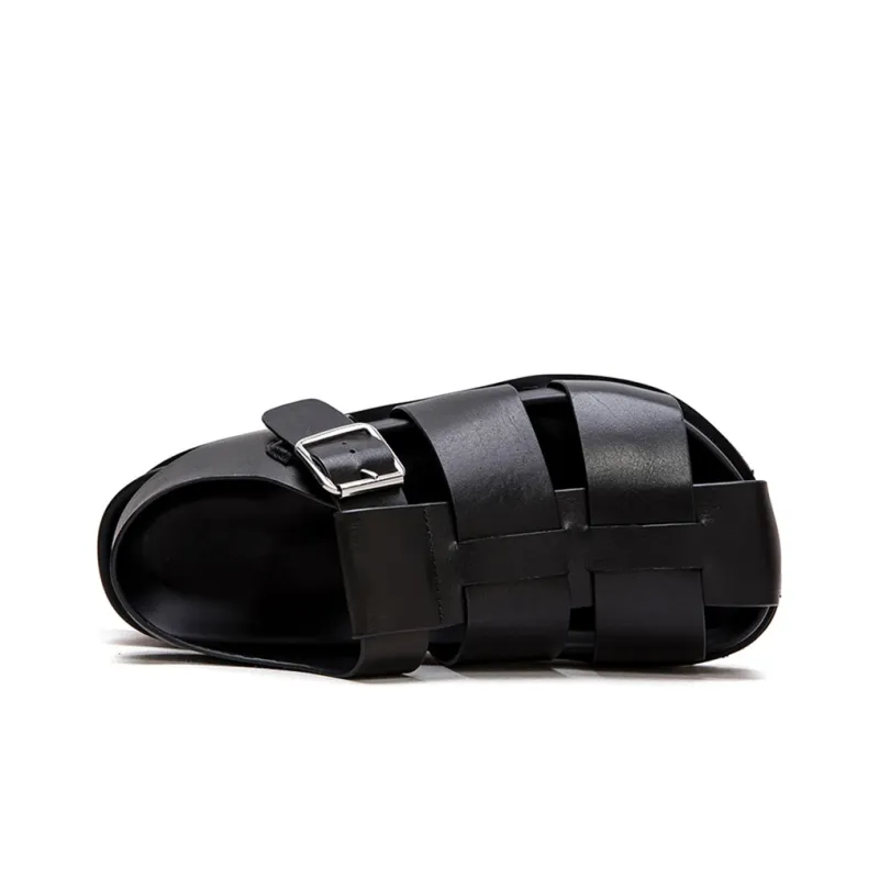Jay Roman Sandals 4.5CM Women's Black-3