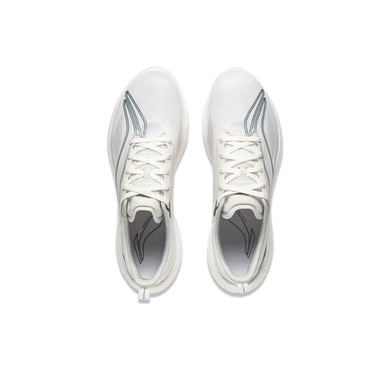 LiNing Super Light 21 Anti Slip And Wear Resistant Breathable Low Top Casual Running Shoes Men's Ivory-4