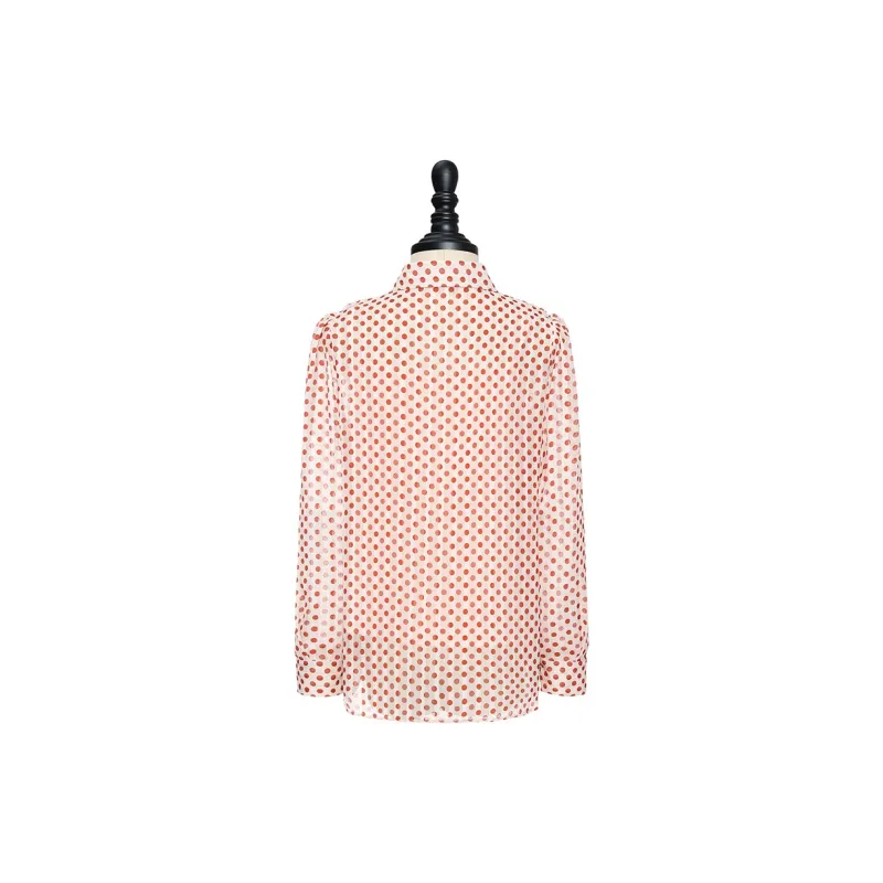 GOELIA Shirts Women's 32D White Base Dot-1
