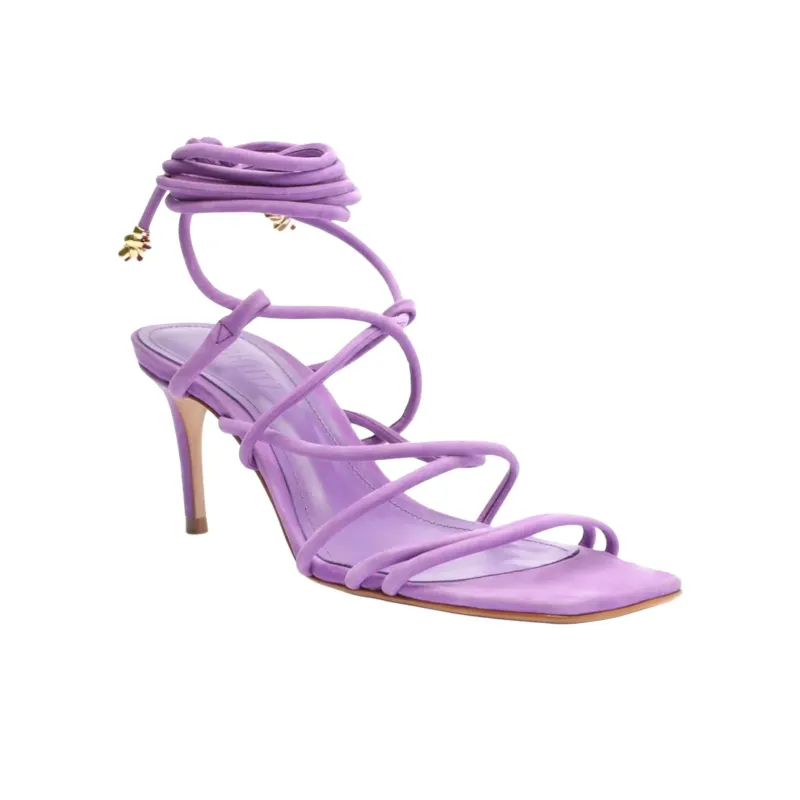 Schutz Magdalena Roman Sandals 8cm Women's Purple-2