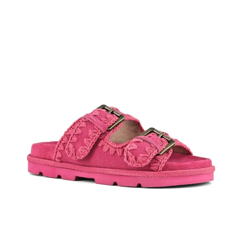 MOU Slide Slippers Women's Fuchsia-2