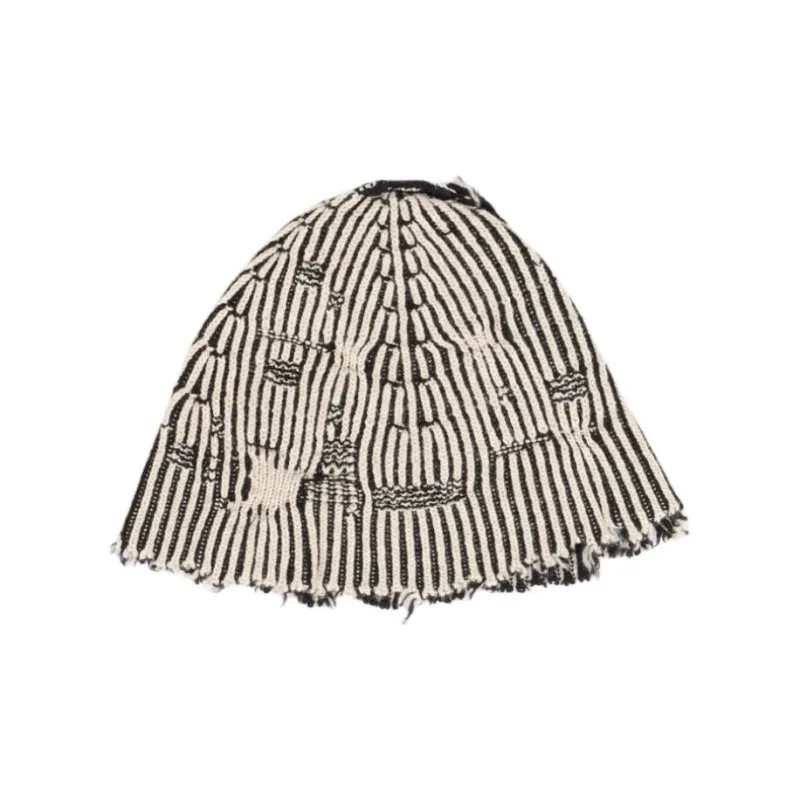 MM6 Maison Margiela Distressed-effect Ribbed Beanie-1