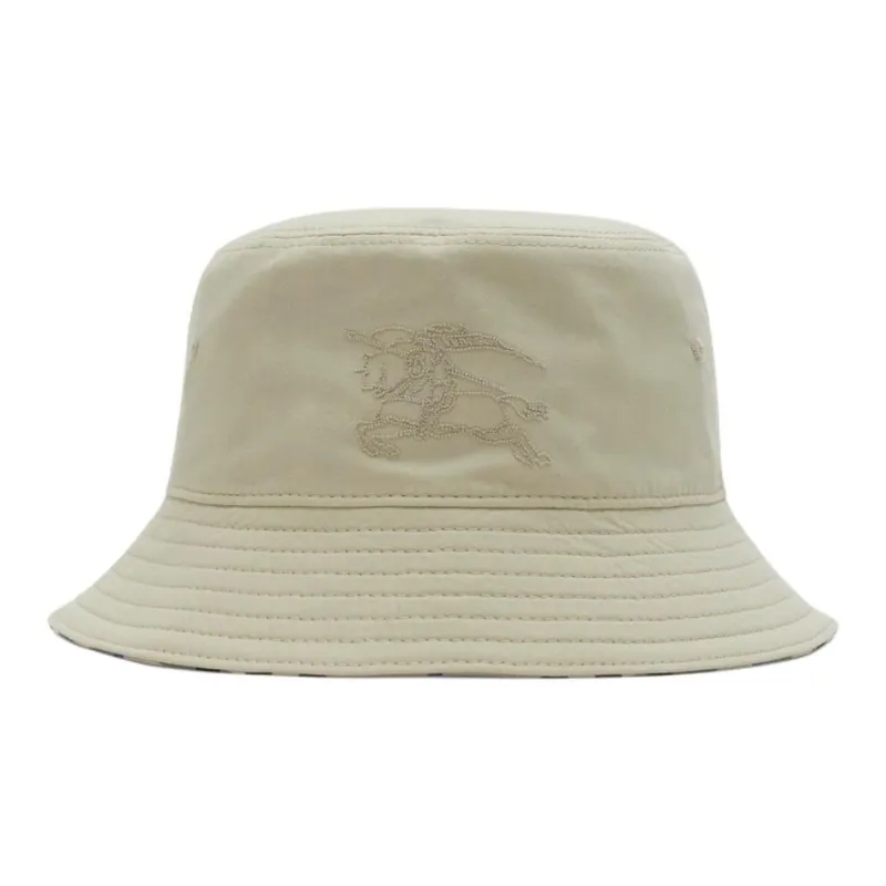 Burberry Check Pattern Reversible Pull On Bucket Hat-0