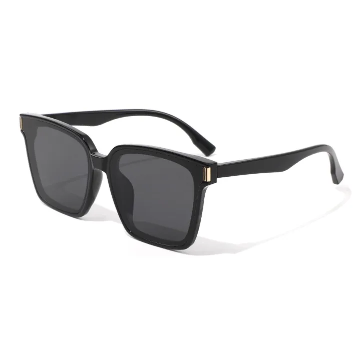 RUOYUN TR90 Irregular Shape Sunglasses Unisex Black-2
