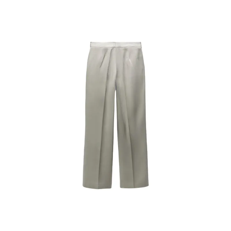 ZARA Casual Pants Women's Silver-1