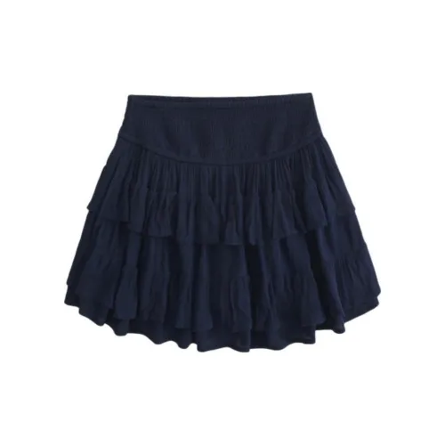 Hollister Casual Short Skirts Women's Marine Blue