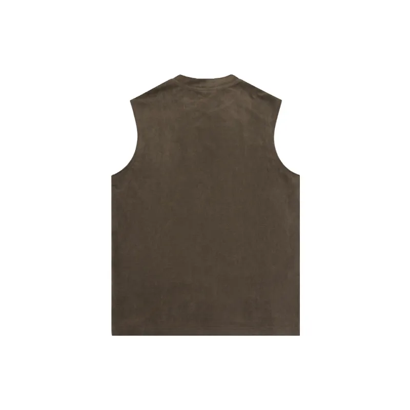 Suamoment Casual Loose Fit Sleeveless Tank Top Unisex-7