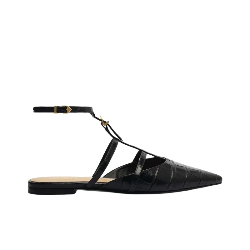 Schutz Hayden Casual Single Shoes Women's Black-1