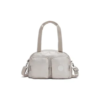 Kipling Polyamide Shoulder Bag, Crossbody Bag, Handbag Medium Size Women's Metallic