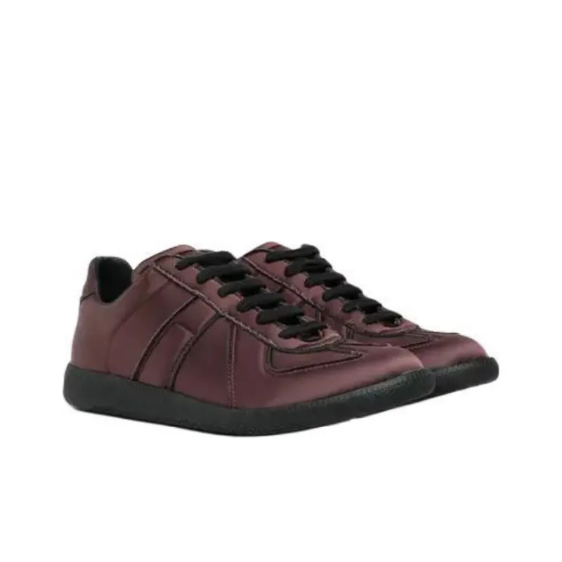 Maison Margiela Replica Low Top Skateboard Shoes Men's Burgundy-2