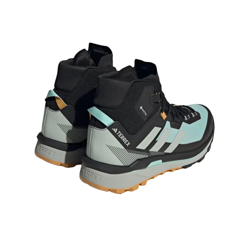 Adidas Terrex Skychaser Tech Gore Tex Semi Flash Aqua Core Black Preloved Yellow-3
