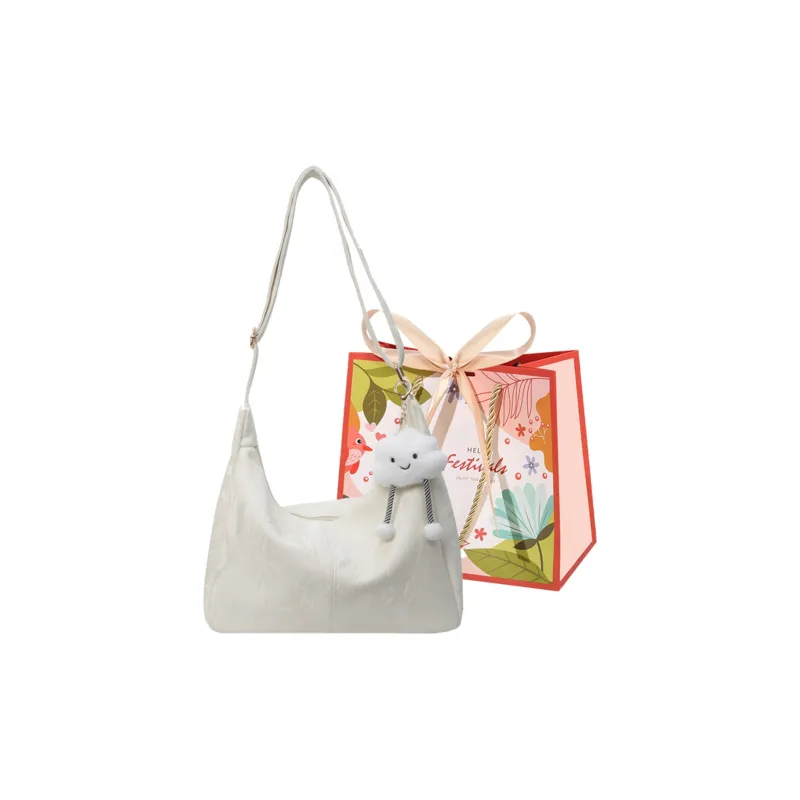 Cwatcun PU Bucket Bag, Shoulder Bag, Crossbody Bag Women's Black/Ecru/Silver/Pink-6