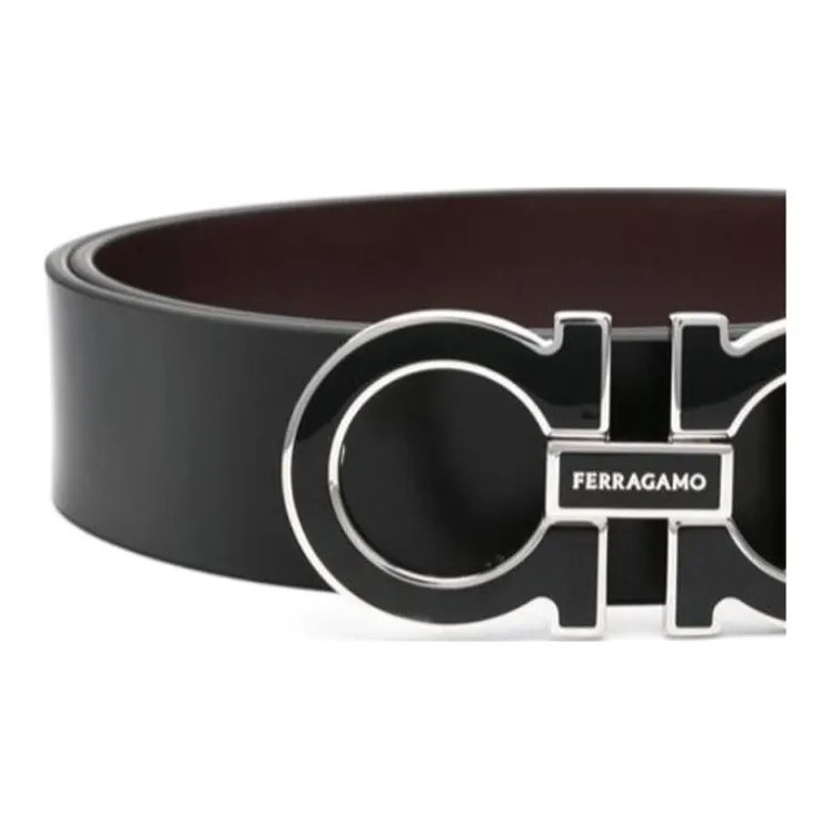 Ferragamo Logo buckle Leather Belt-1