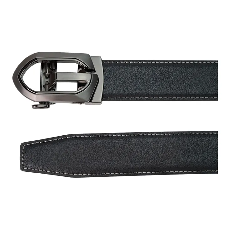 NINE NAIL 9 Section Vintage Trendy Monogram G Clasp Belt For Men Cow Leather Leather Belts Men's Width  3.5cm-3