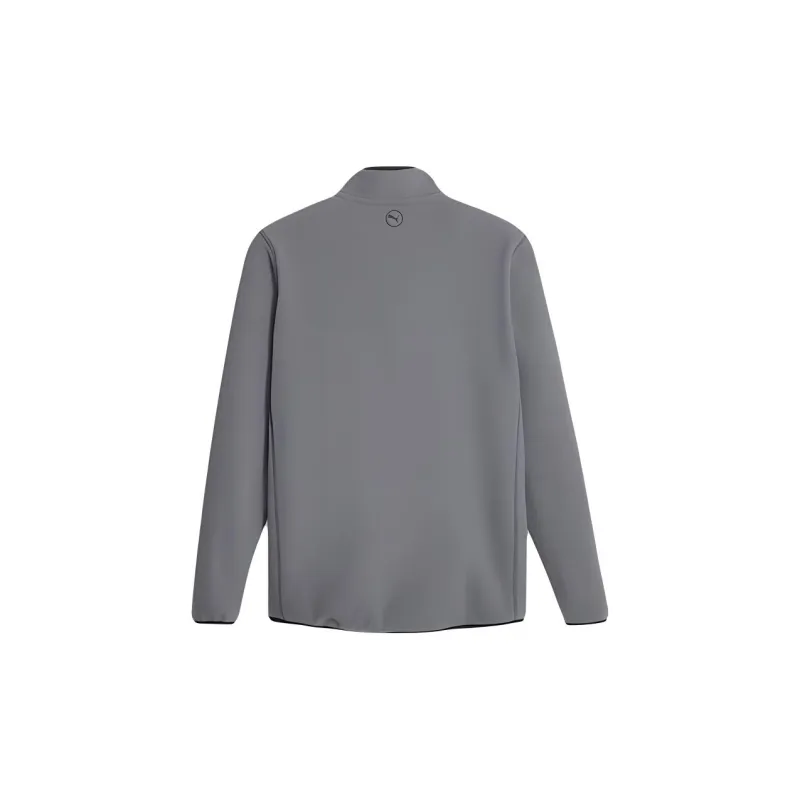 PUMA Men's Golf Quarter-zip Fleece Sweatshirt Men's Gray-1