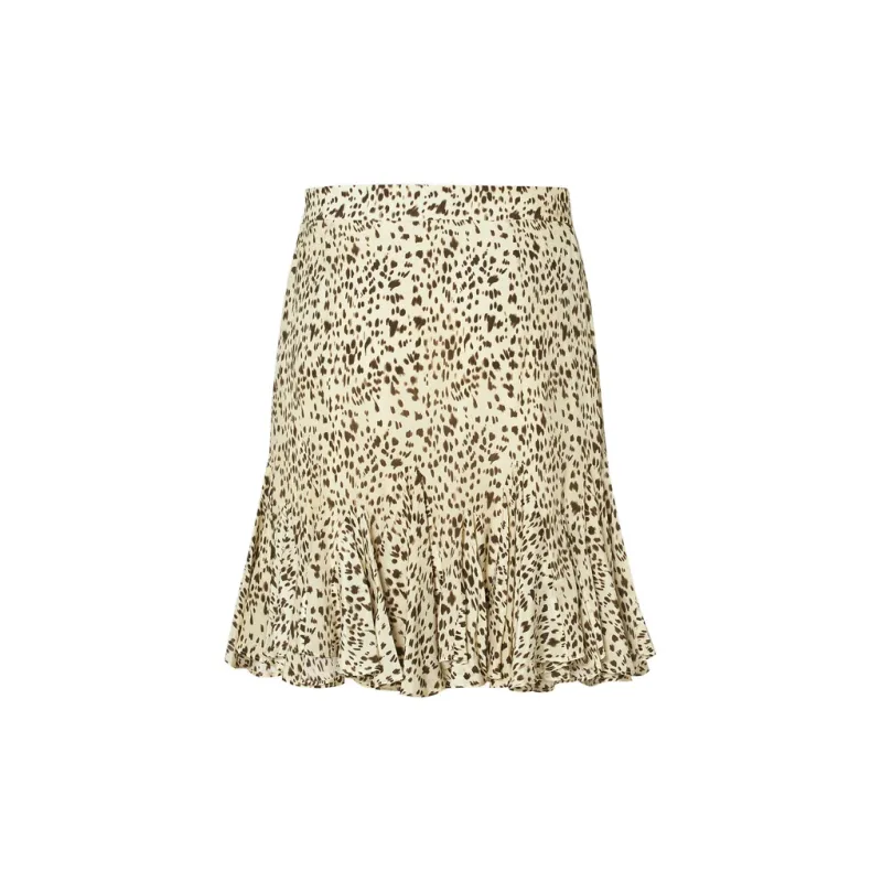 MOCO Casual Short Skirts Women's Multicolor Leopard Print-1