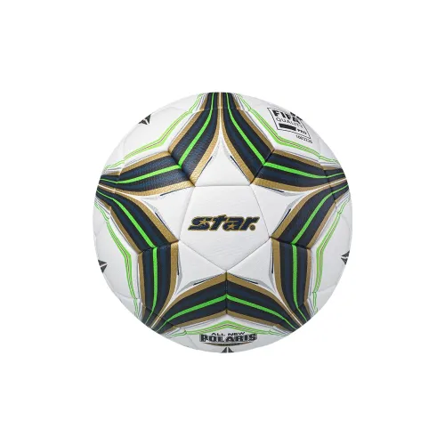 Star Size 5 Ball Soccer PU Seamless Thermal-bonding Unisex White Black Green