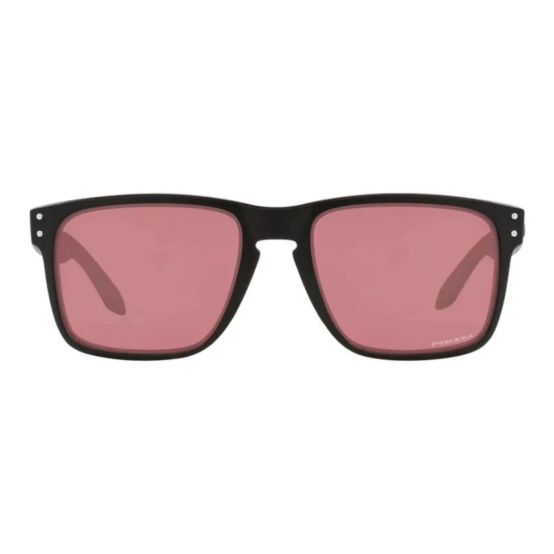 Oakley Acetate Irregular Shape Sunglasses Unisex Black-1