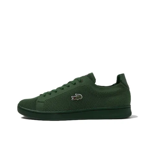 LACOSTE Carnaby Pique Anti Slip Wear Resistant Low Top Skateboard Shoes Men's Green