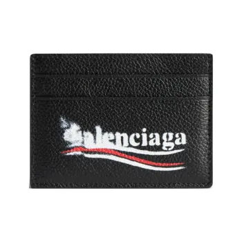 Balenciaga Political Stencil Logo Printed Card Holder