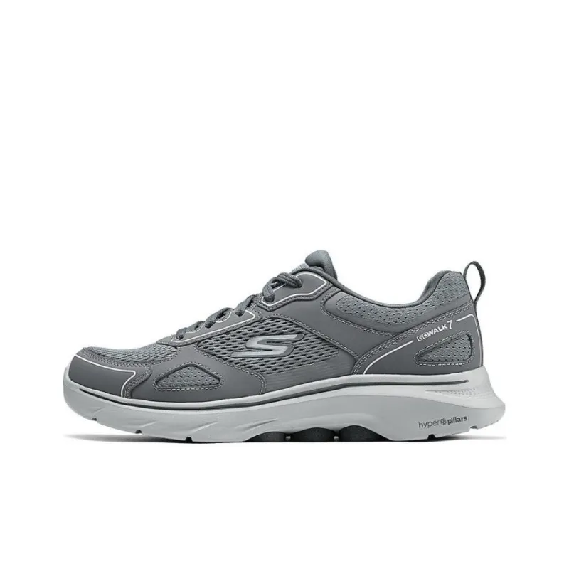 Skechers GO WALK 7 Low Top Casual Shoes Men's Gray-0