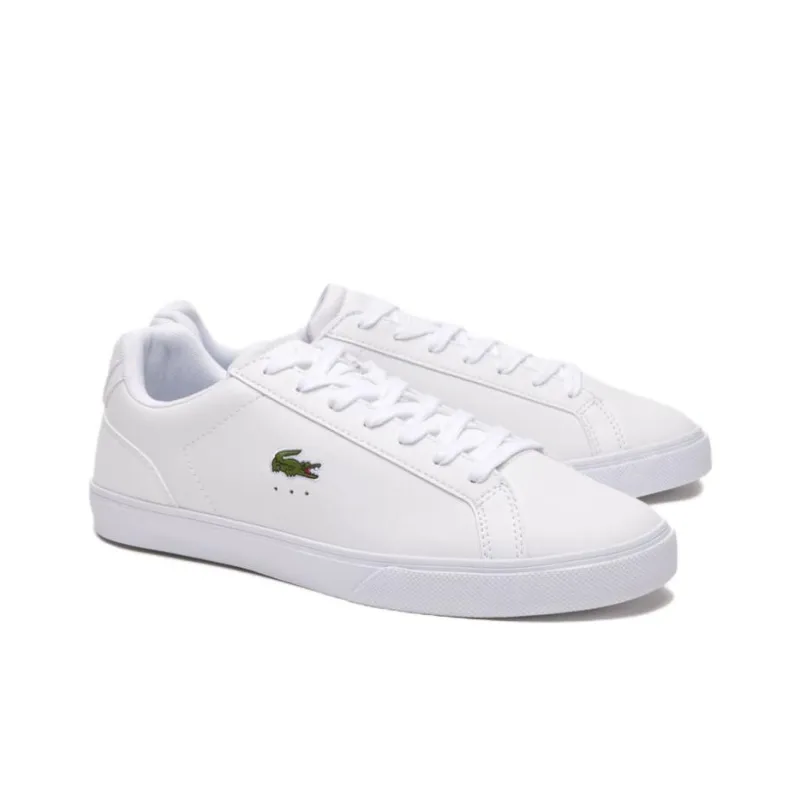 LACOSTE Lerond Pro Anti Slip Wear Resistant Low Top Skateboard Shoes Men's White-1