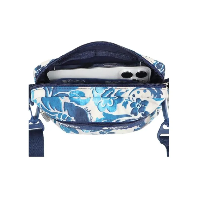 LeSportsac Polyester Crossbody Bag Shoulder Bag Women's Blue & White-5