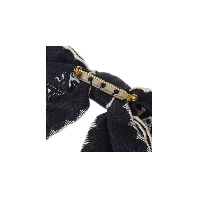 CHANEL 1990 2000s Satin Bow Brooch-1