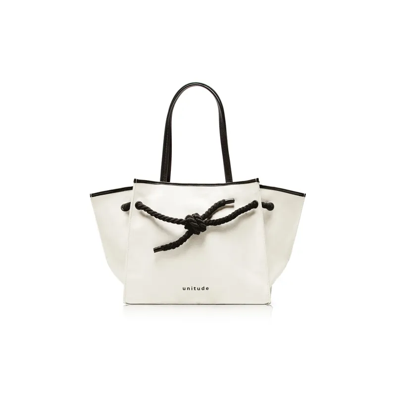 Unitude Canvas With Leather Tote Bag, Shopping Bag, Canvas Bag, Shoulder Bag Tubas Women's-5