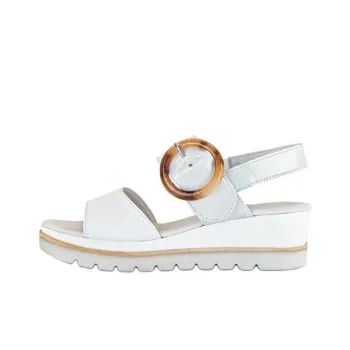 Gabor Strap Sandals 3cm Women's White Ice