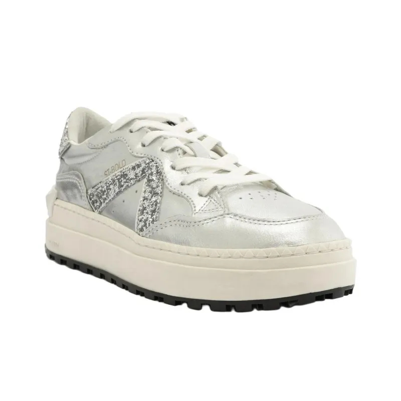 Schutz St-Bold Casual Shoes 4.6cm Women's Silver-2
