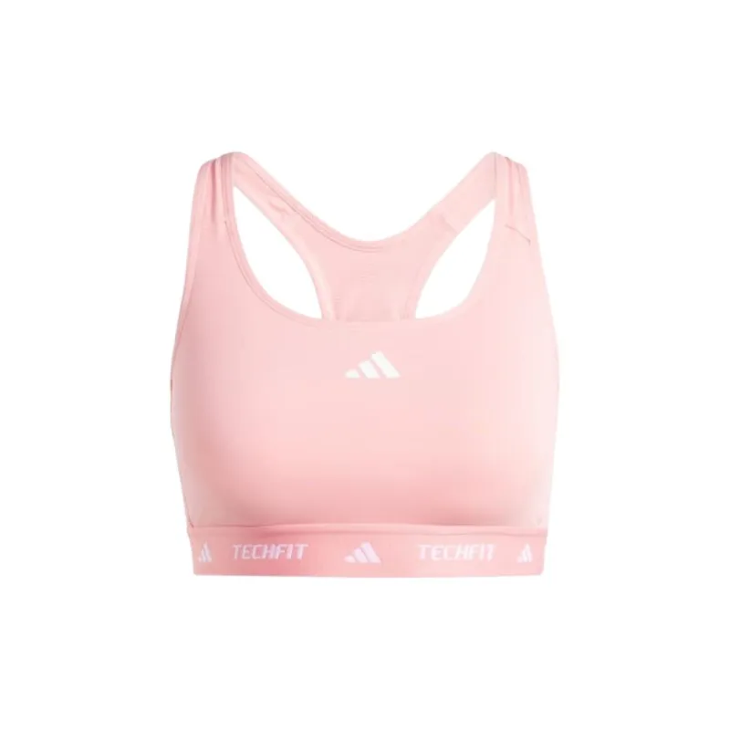 Adidas Free Shipping With AdiClub Techfit Medium-Support High-Neck Bra-0