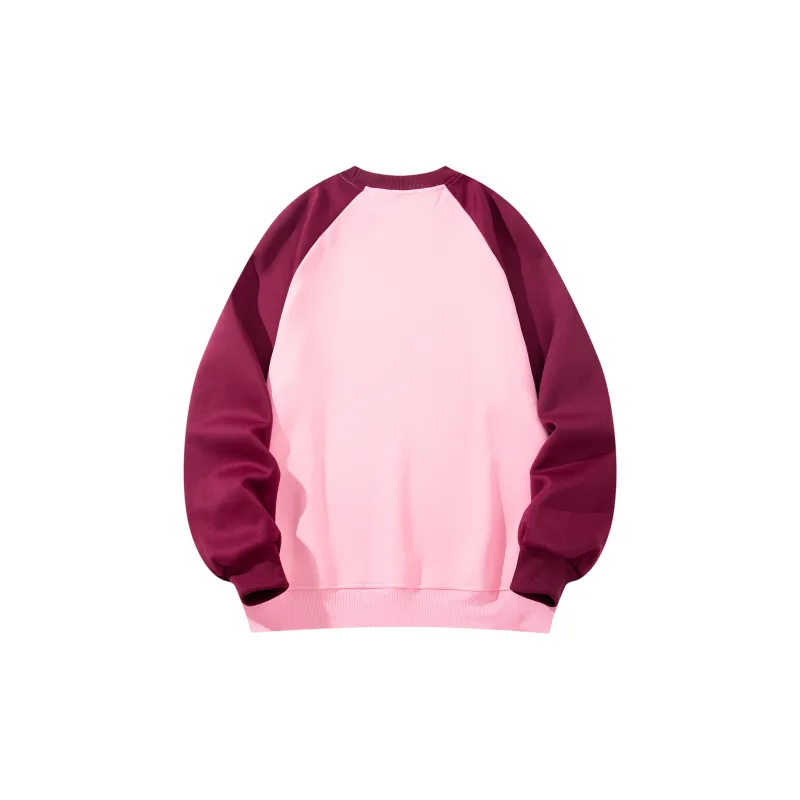 BOBBY ABLEY Patchwork Color Blocking Loose Fit Casual Heavyweight Crew Neck Pullover Sweatshirt Unisex-12
