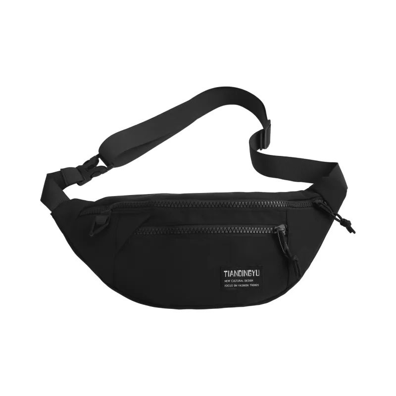 BAODIDAISHU Nylon Sling Bags Crossbody Bags Regular Unisex White Multicolor/Pure Black/Black Multicolor-2