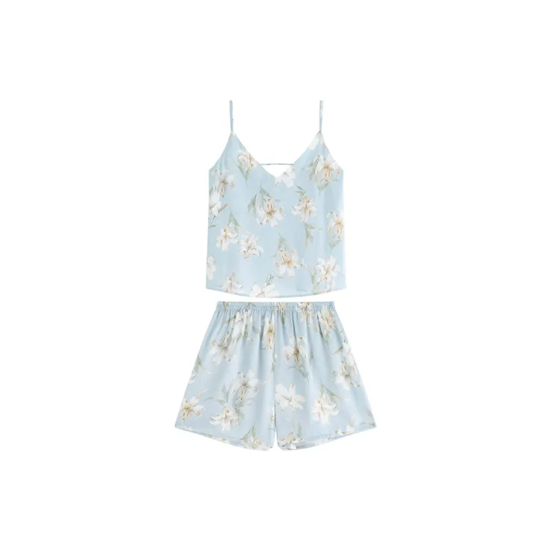 MB Pajama Set Women's Light Blue-0