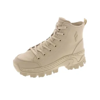 Skechers Street HiRyzeCrazy Stomper Cushioning Wear-Resistant Mid-Top Outdoor Shoes Women's Wheat
