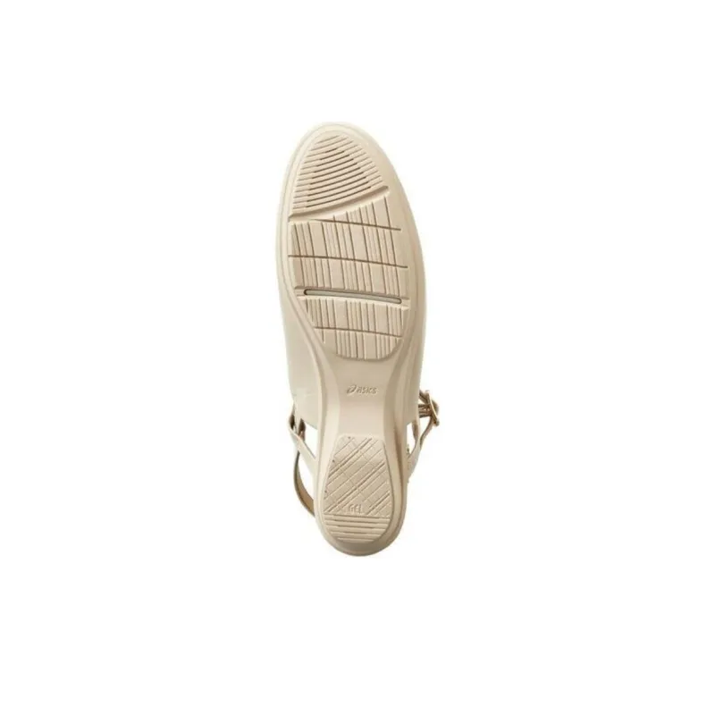 Asics Pedala Ladies 3E Casual Single Shoes Women's Beige-4