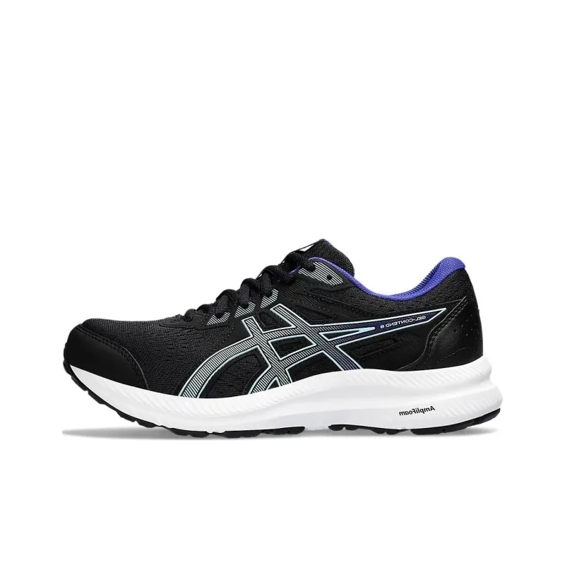 Asics Gel-Contend 8 Durable Breathable Low-Top Casual Running Shoes Women's Black White-0
