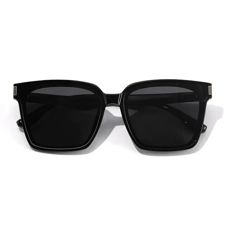 RUOYUN TR90 Irregular Shape Sunglasses Unisex Black-3