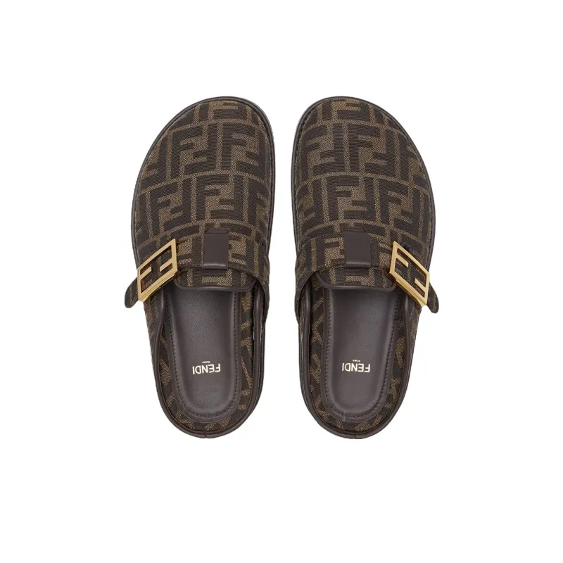 FENDI Feel Ff Jacquard Sabots Women's-3