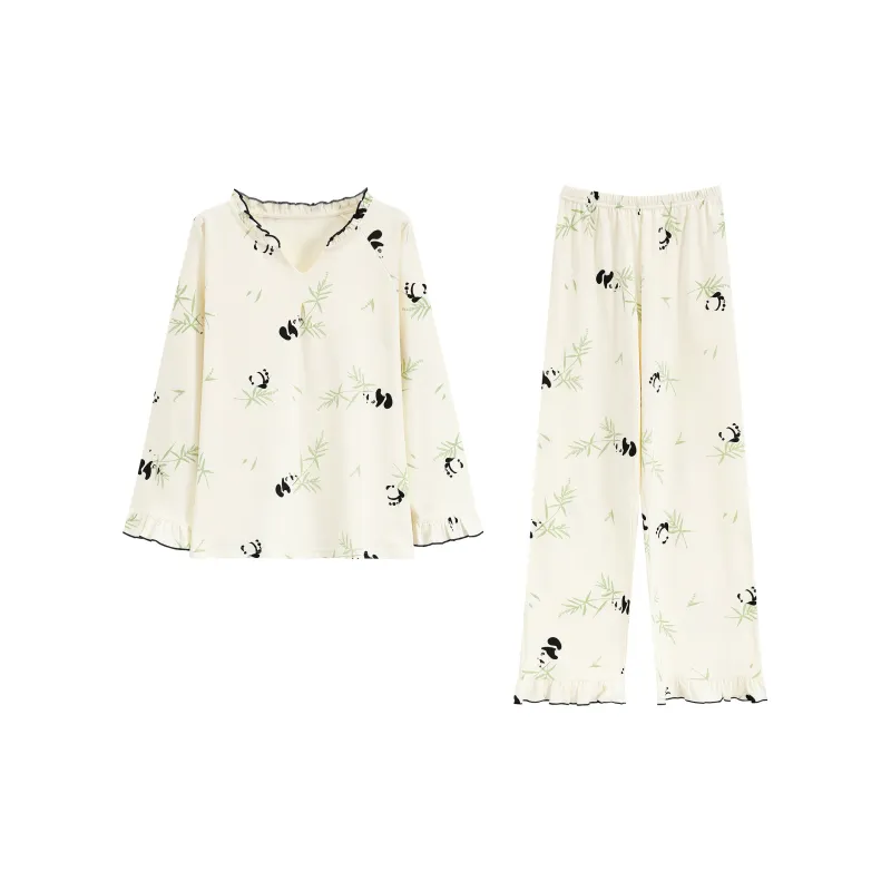 WANANNI Pajama Set Women's Ecru-0