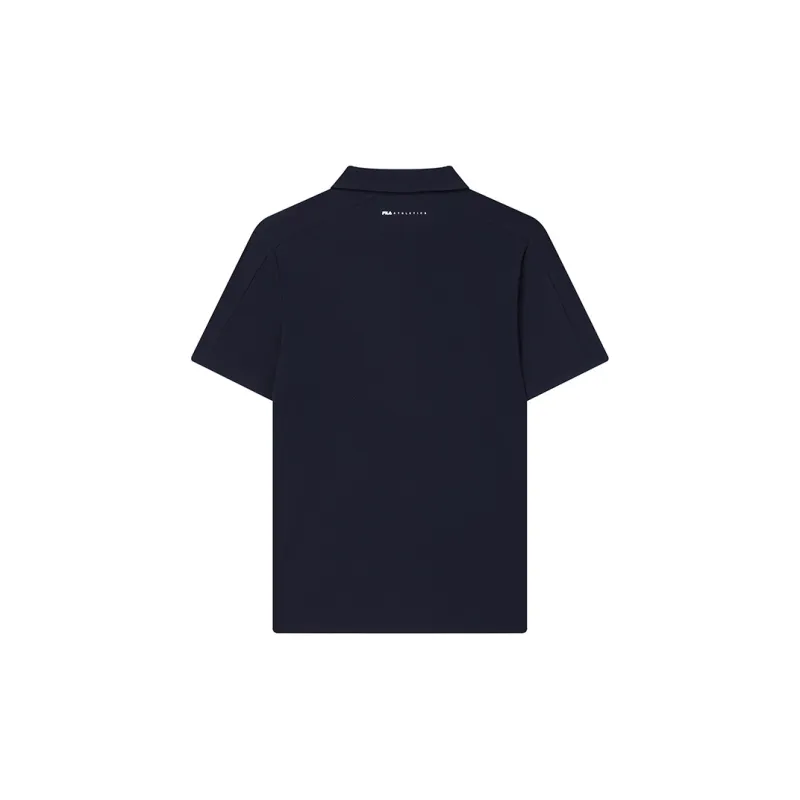 FILA Fitness Polo Shirt Men's RD Royal Blue-1