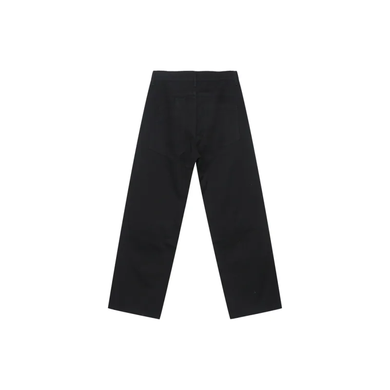 Voguo Relay 2024 Spring Summer Straight Fit Jeans Unisex Black-1
